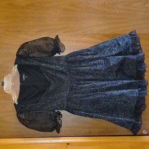 DOLLSKILL WIDOW DARK BIDDING BABYDOLL DRESS Black Size Medium